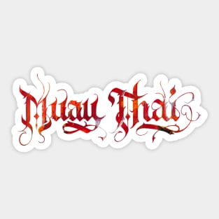 Muay Thai Logo Sticker